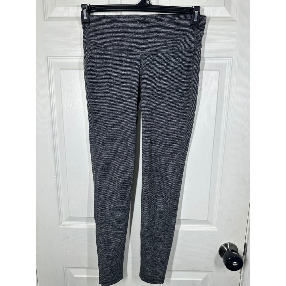 Old Navy‎ Leggings Womens M Black Go-Dry Active Space Dye Athletic Fitted 7319